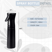 Load image into Gallery viewer, Continuous Spray Bottle with Ultra Fine Mist - Black