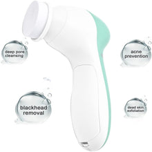 Load image into Gallery viewer, Facial Cleansing Brush - Facial Scrubber for Skin Cleansing, Exfoliating, and Massaging (Blue)