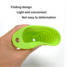 Load image into Gallery viewer, Set of 4 Silicone Collapsible Kitchen Funnel - X-Small to Large Sizes for Easy Liquid Transfer Food Grade Silicone Collapsible Gadgets (Green)