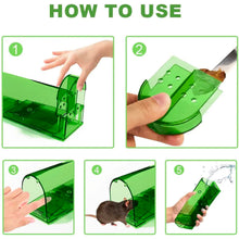 Load image into Gallery viewer, Humane Mouse Trap - Reusable and Eco-Friendly - Catch and Release Mouse Trap (Green)