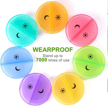 Load image into Gallery viewer, 7-Day Pill Organizer with Two Compartments Per Day (Clear)