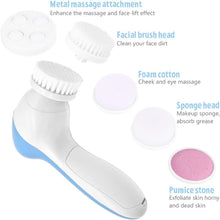 Load image into Gallery viewer, Facial Cleansing Brush - Facial Scrubber for Skin Cleansing, Exfoliating, and Massaging (Blue)