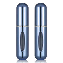 Load image into Gallery viewer, Portable Mini Refillable Perfume/Cologne Atomizer Bottle - great for travel, parties and events - Travel & toiletry accessory great for both men and women - 5ml/0.2oz (Pack of 2 - Blue)