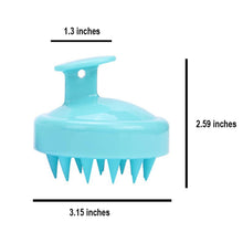 Load image into Gallery viewer, 2 Pack Hair Scalp Massager Shampoo Brush with Soft Silicone Bristles for Removing Dandruff, Waterproof Hair Scrubber for Wet & Dry Hair, Ideal for Men & Women (Blue & Purple)