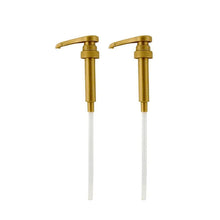 Load image into Gallery viewer, Gold Coffee Syrup Pump - Fits 25.4oz/750ml bottles (Pack of 2)