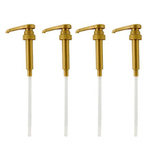 Load image into Gallery viewer, Gold Coffee Syrup Pump - Fits 25.4oz/750ml bottles (Pack of 4)