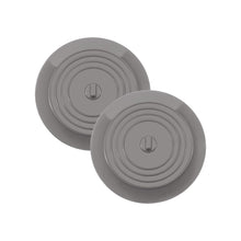 Load image into Gallery viewer, Set of 2 Silicone Tub Stoppers - 5.9 Inches Sink Stoppers (Grey)