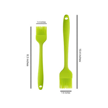 Load image into Gallery viewer, 2-Piece Silicone Basting Pastry Brush - 8.3' (Small) & 10.4' (Large) - Green