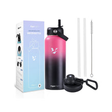 Load image into Gallery viewer, Vacuum Insulated Water Bottle (Gradient Red, 32oz)