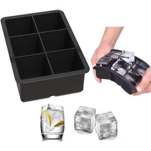 Load image into Gallery viewer, 2-Pack Silicone Square Shape Giant Ice Cubes Molds