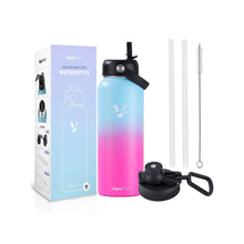Load image into Gallery viewer, Vacuum Insulated Water Bottle (Gradient Pink, 32oz)