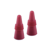 Load image into Gallery viewer, Wine Stoppers for Wine Bottles, Silicone Reusable Wine (Red)