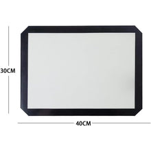 Load image into Gallery viewer, Premium Non-Stick Silicone Baking Mat Set of 2 Sheets - 11.8'x15.7'inch - Food Safe, Heat-Resistant, Reusable & Nonstick Mat for Cookie Oven, Macarons, Bread & Pastry - Black (Small)