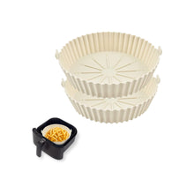 Load image into Gallery viewer, 2-Piece Set of Air Fryer Silicone Liners for 3 to 5 QT Baskets | Small 6.7 inch - White