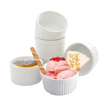 Load image into Gallery viewer, Set of 6 Porcelain Ramekins (8oz)
