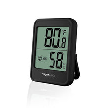 Load image into Gallery viewer, Digital Hygrometer Indoor Thermometer - AAA Battery-Powered Humidity Gauge (Black)
