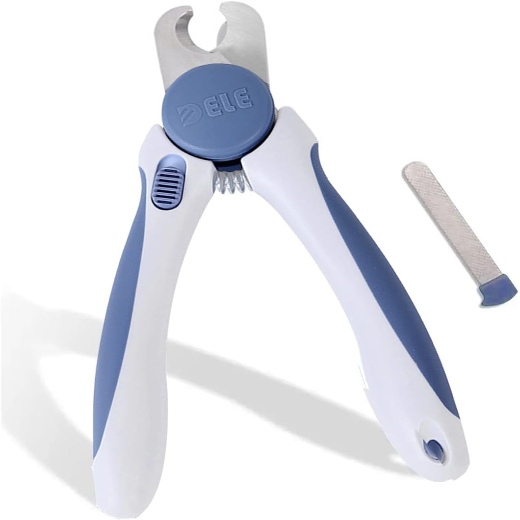 Pet Nail Clipper - Pet Grooming Tool for Nail Clipping and Trimming - plus a Bonus Free Nail File (Blue)