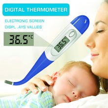 Load image into Gallery viewer, Accurate Digital Oral Thermometer - Rectal and Underarm Temperature Measurement for Fever Monitoring (Blue)
