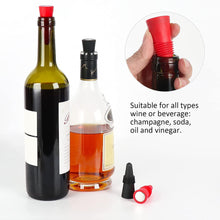 Load image into Gallery viewer, Wine Stoppers for Wine Bottles, Silicone Reusable Wine (Blue)
