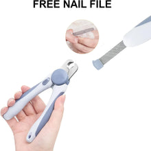 Load image into Gallery viewer, Pet Nail Clipper - Pet Grooming Tool for Nail Clipping and Trimming - plus a Bonus Free Nail File (Blue)
