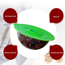 Load image into Gallery viewer, Set of 5 Silicone Lids - Includes 5 Sizes(XS, S, M, L, XL) BPA-Free (Green)
