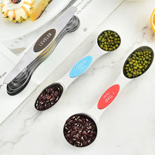 Load image into Gallery viewer, Set of 7 Stainless Steel Magnetic Measuring Spoons Set with Leveler (Multicolor)
