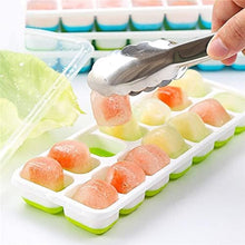 Load image into Gallery viewer, 4 Pack Silicone stackable Ice Cube Trays - (White+Green)
