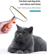 Load image into Gallery viewer, Pet Hair Removers for Carpet, with Wooden Handle and Double-Sided Metal Scraper (Pack of 2)
