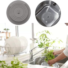 Load image into Gallery viewer, Set of 2 Silicone Tub Stoppers - 5.9 Inches Sink Stoppers (Black)

