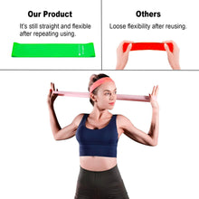 Load image into Gallery viewer, Resistance Bands - 5 Exercise Workout Levels for Home Gym Long Exercise Workout – Essential Fitness Equipment for Training, Yoga (Multicolor)
