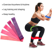 Load image into Gallery viewer, Resistance Bands - 5 Exercise Workout Levels for Home Gym Long Exercise Workout – Essential Fitness Equipment for Training, Yoga (Pink)
