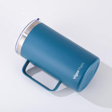 Load image into Gallery viewer, Insulated Coffee Mug with Handle and Sliding Lid (Dark Blue)
