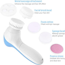 Load image into Gallery viewer, Facial Cleansing Brush - Facial Scrubber for Skin Cleansing, Exfoliating, and Massaging (Blue)
