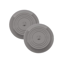 Load image into Gallery viewer, Set of 2 Silicone Tub Stoppers - 5.9 Inches Sink Stoppers (Grey)
