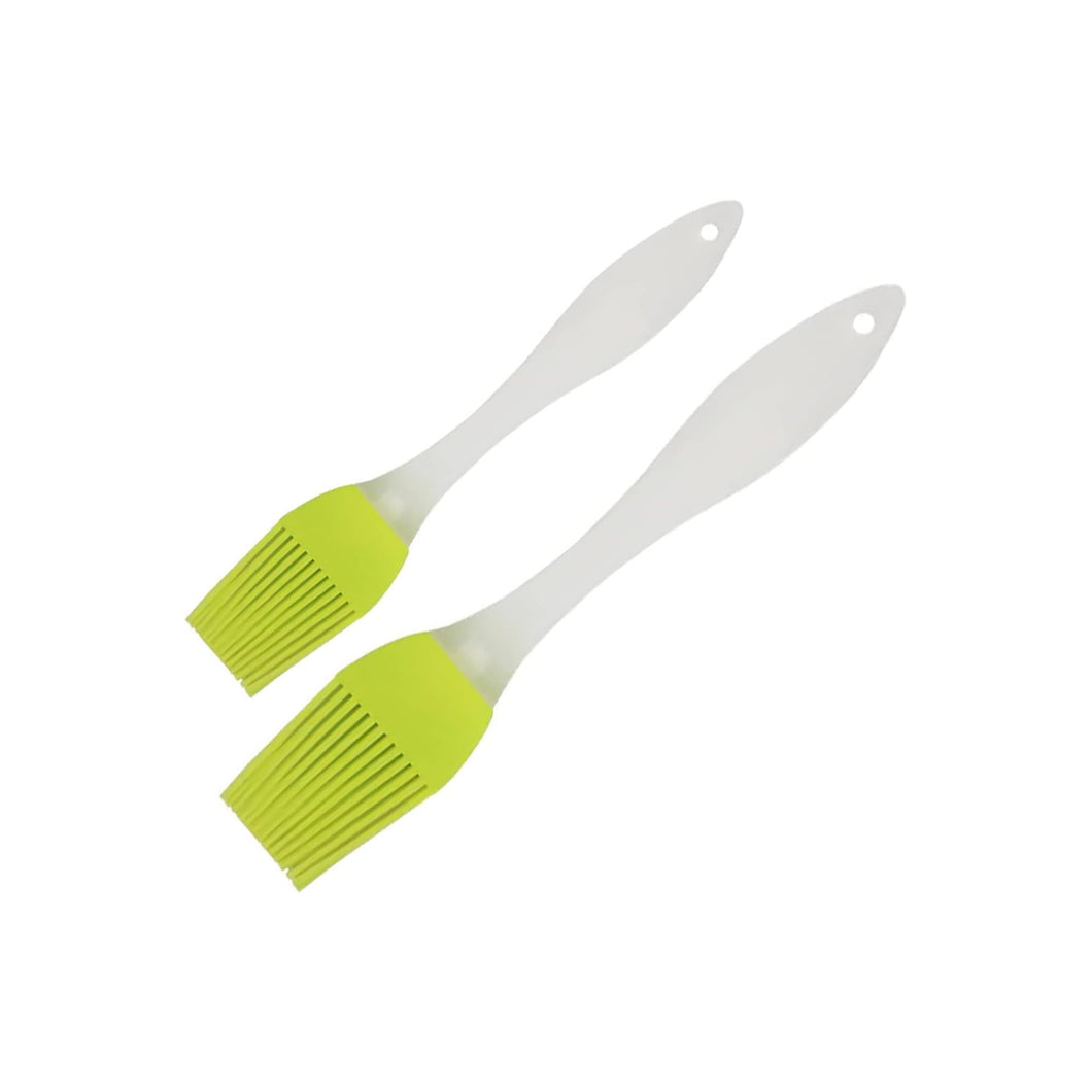 2-Piece Silicone Pastry Brush Set - 6.5' (Small) & 8.1' (Medium) - Green