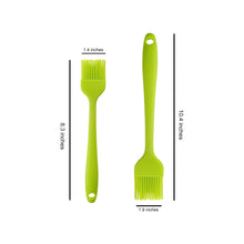 Load image into Gallery viewer, 2-Piece Silicone Basting Pastry Brush - 8.3&#39; (Small) &amp; 10.4&#39; (Large) - Green
