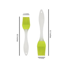 Load image into Gallery viewer, 2-Piece Silicone Pastry Brush Set - 6.5&#39; (Small) &amp; 8.1&#39; (Medium) - Green
