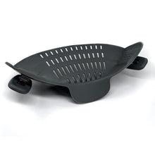 Load image into Gallery viewer, Clip on Strainer Colander - Cooking Strainer with Silicone Grip (Grey)
