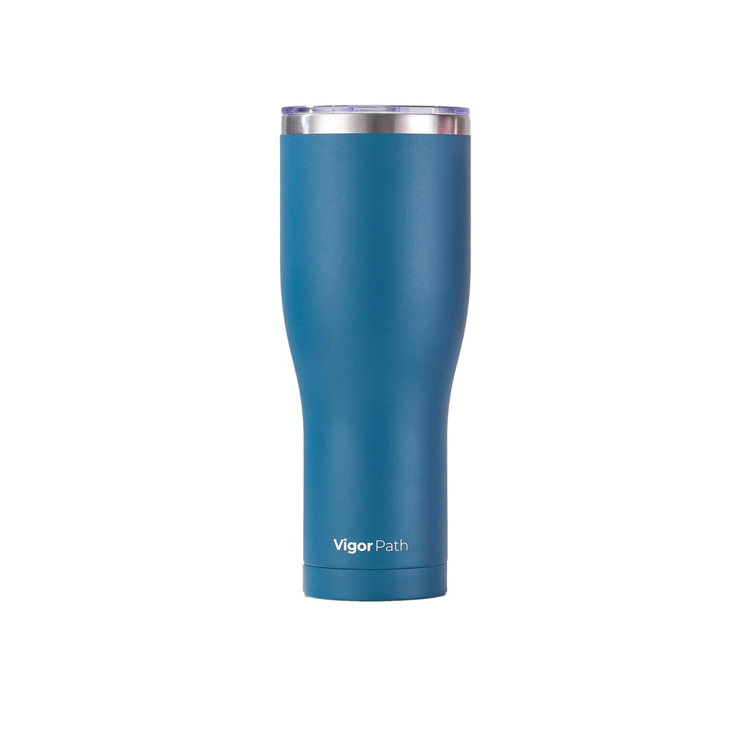 Insulated Tumbler Cup with Slide Lid - 40oz (Dark Blue)