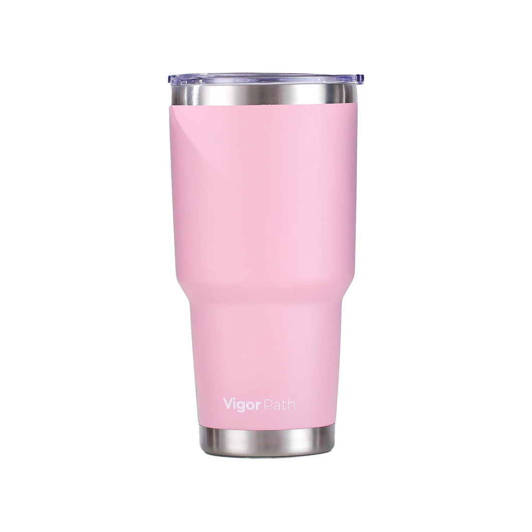 Insulated Tumbler Cup with Slide Lid - 30oz (Pink)