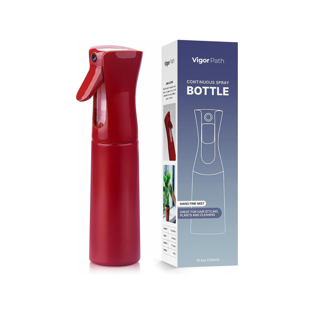 Continuous Spray Bottle with Ultra Fine Mist - Red