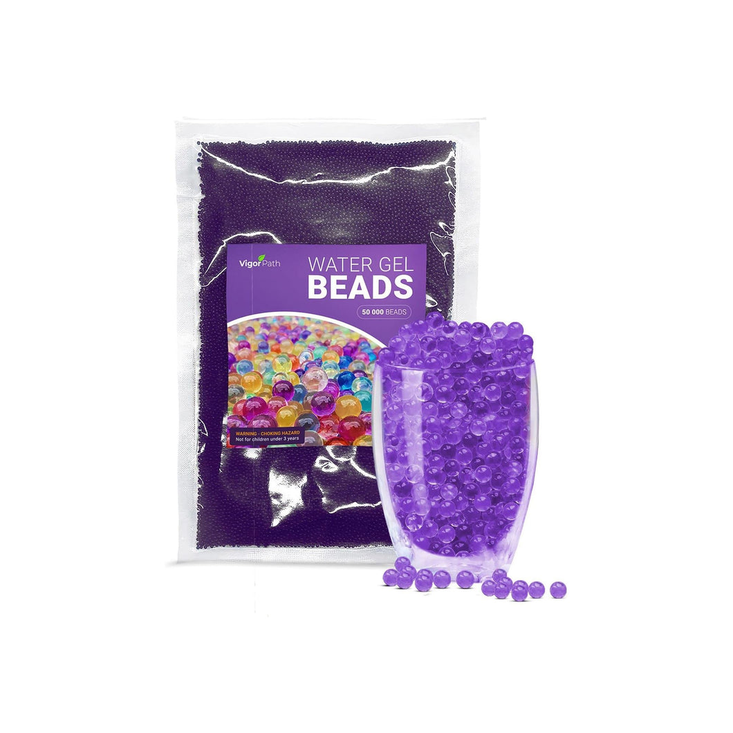 50,000 Small Water Gel Beads - Floating Pearls - Purple