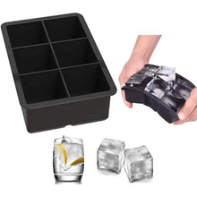 Load image into Gallery viewer, 2-Pack Silicone Square Shape Giant Ice Cubes Molds
