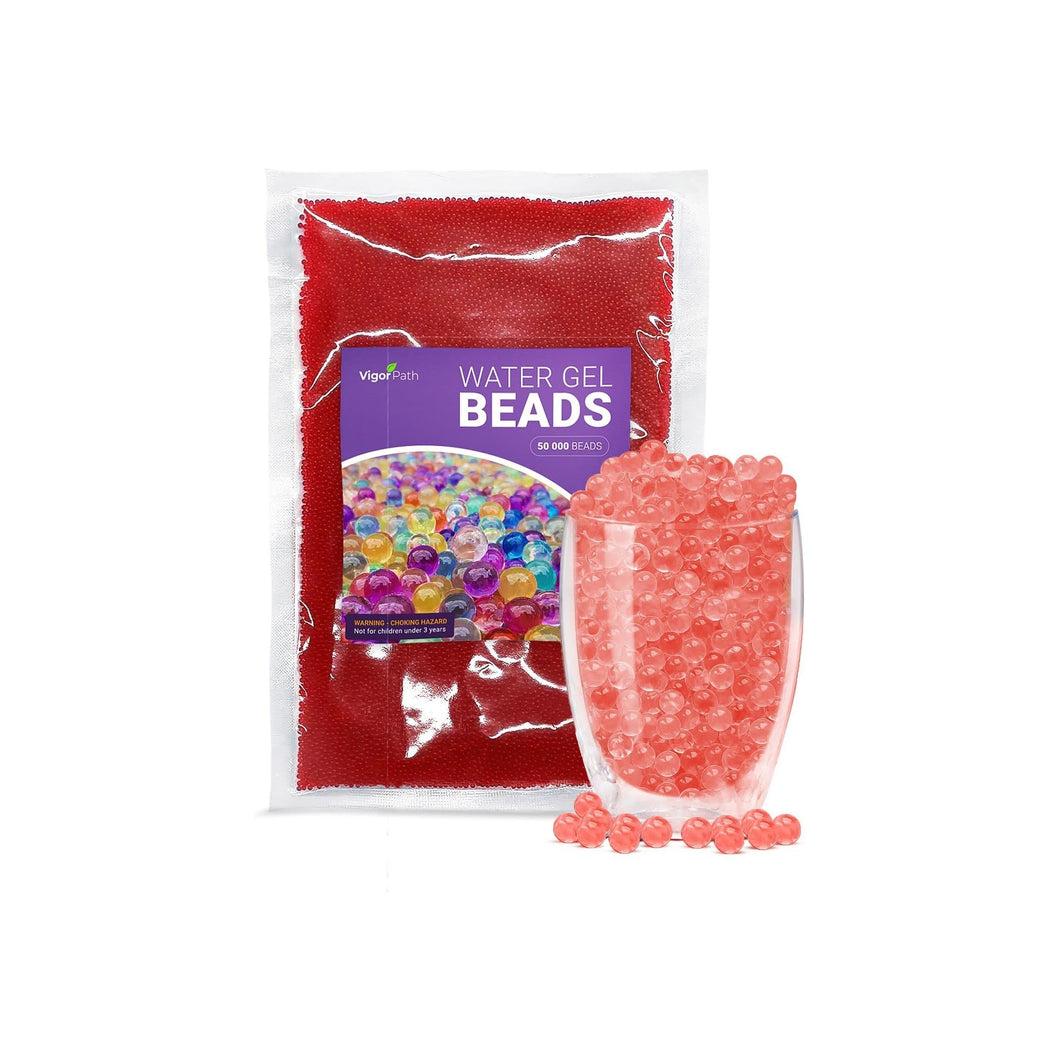 50,000 Small Water Gel Beads - Floating Pearls - Red