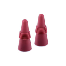 Load image into Gallery viewer, Wine Stoppers for Wine Bottles, Silicone Reusable Wine (Red)
