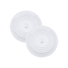 Load image into Gallery viewer, Set of 2 Silicone Tub Stoppers - 5.9 Inches Sink Stoppers (White)
